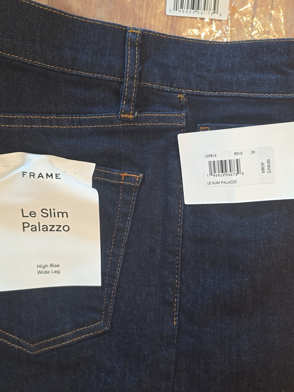 FRAME - Le Slim Palazzo - Sz 29 Denim Wide-Leg Jeans - NWT - Picture 9 of 11